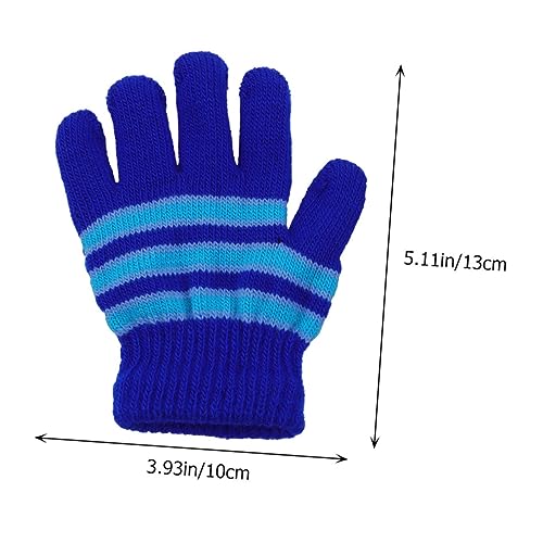 6Pairs Winter Gloves Neutral Warm Knitted Full Finger Mittens for Years Old Comfortable and for Boys for Outdoor Activities2