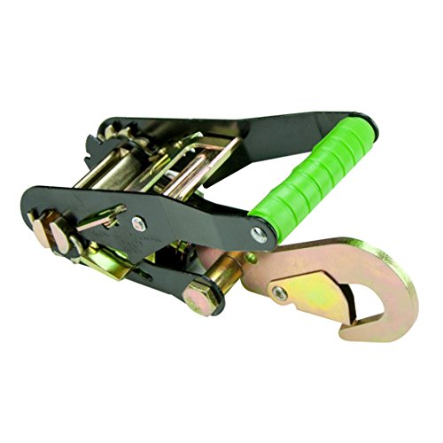 Vulcan Ratchet Buckle - Snap Hook - 2 Inch Wide Handle - High-Viz - 4 Pack - 3,300 Pound Safe Working Load #TOP2
