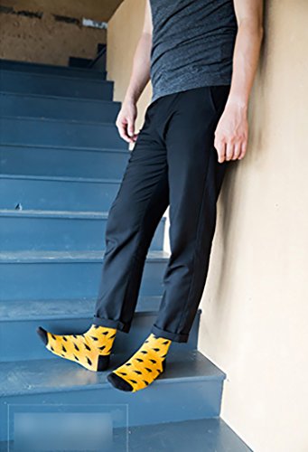 Wish Island Men's 5 Packs Fun Crazy Animal Novelty Casual Dress Socks (Crow 351) #TOP2