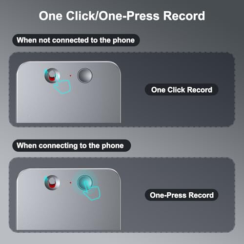 Image of Tonfarb AI Voice Recorder, 64GB Note Voice Recorder with Transcription & Summarization, Powered by ChatGPT, App-Controlled, One-Touch Recording for Calls, Lectures, Interviews & Meetings (Grey)