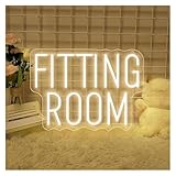 RONGCH Hängende Kunst-Leuchtreklamen Neonschild Fitting Room LED-Licht, Dimmbar, USB-betrieben, Für Bekleidungsgeschäfte, Business-Kleidergeschäfte, Wandkunst-Dekor, 40cmx28.3cm(EIN)