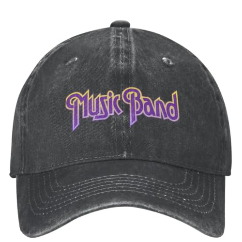 Casquette de voyage Deep Purple unisexe en coton lavé soleil d'extérieur style rock vintage