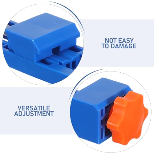 SEWACC 2pcs Circular Saw Base Guide Rail Adjustable Handheld Cutting Guide Precision Straight Edge Clamp for Woodworking Plywood Laminate Floor Tile Cutting