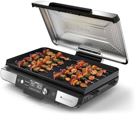 Ninja Sizzle Pro XL Grill Electrique Intérieur & Plancha Electriq...