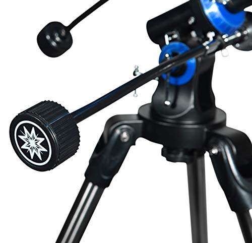 Meade Instruments – Polaris 114mm Aperture, Portable Backyard Reflecting Stargazing Astronomy Telescope for Beginners –Stable German Equatorial (GEM) Manual Mount – View the Moon, Planets & Stars, One Size, Blue - Thumbnail 7