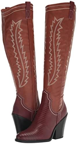 Franco Sarto Womens Glenice Knee High Boot Brown Synthetic 6.5 M | Image 6