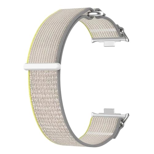 [�����ȓX] �ɓK�� Redmi Watch 6/5/4 Wild Path �i�C�����x���N���X�g���b�v ���t�B�b�g �ɓK�� Xiaomi Band 9/8 Pro �����߉\�ȃX�g���b�v(Yellow-gray)