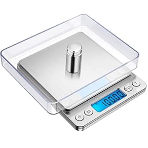 Brifit Digitale Feinwaage 500g mit Kalibriergewicht