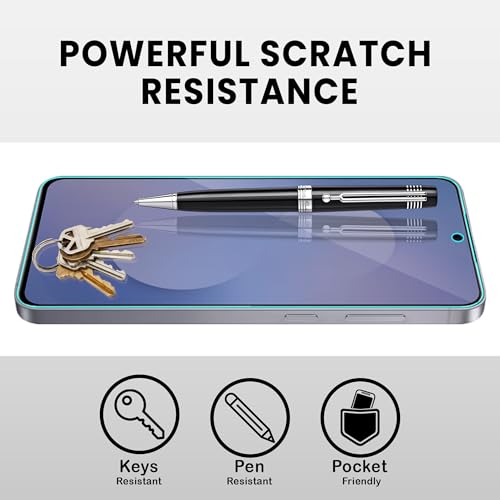 Image of FIRST MART Military-Grade Matte Tempered Glass for Samsung Galaxy S25 FE - 9H Screen Protector, Anti-Glare Protection, Scratch-Resistant, Bubble-Free (1 Pack)