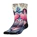 UTRSIFB Boy's Leisure Sports Socks, All Season Stockings, Soft Fashion Breathable Dress Decor Boots Socks Heart Glasses Hippo