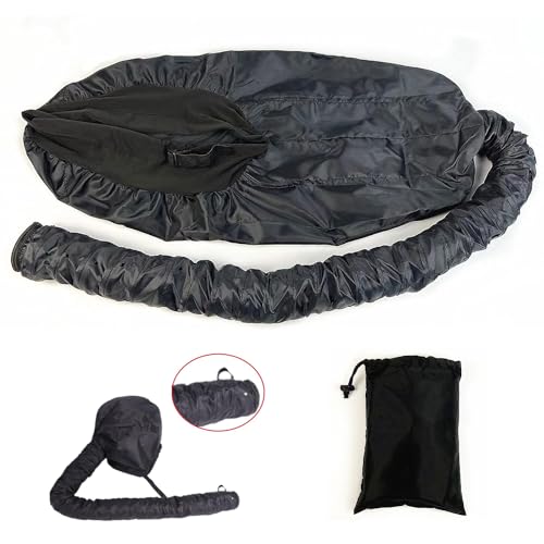 LXTaoler Bonnet Hood Hair Dryer, Adjustable Bonnet Hooded Cap for Hand Held Hair Dryer, Portable Hair Steamer Drying Cap for Women Long Curly Hair (Black) - Image 3