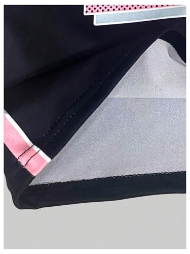 Girl's Jersey Shirts Color Block Number Graphic Tees Short Sleeve Crew Neck Sports T Shirt3