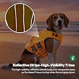KONVINIT Schwimmweste Hund,Hundeschwimmweste,Schwimmwesten für Hunde -Dog Life Jacket für Kleine Mittel Große Hunde zum Bootfahren,Schwimmen,Surfen,Größenverstellbar mit Griff und Reflektoren