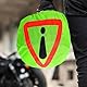 GUOYOU Warndreieck Motorrad Helm 46 * 43cm Motorrad Warndreieck Helmbeutel Motorrad Helm Erste Hilfe Helmtasche für Unfallsicherung Warnsignal Unfallstelle Gefahrenstellen Kennzeichnung (Grün)
