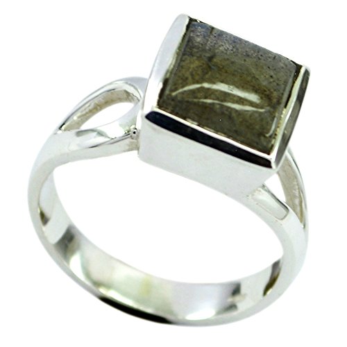 Bague de promesse labradorite et argent fait main, scellez votre histoire d'amour