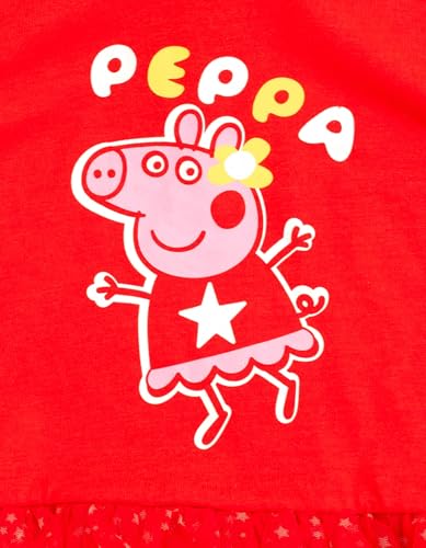 Peppa Pig Girls Hooded Cosplay T-Shirt Toddler to Little Kid Sizes (2T - 7-8)2