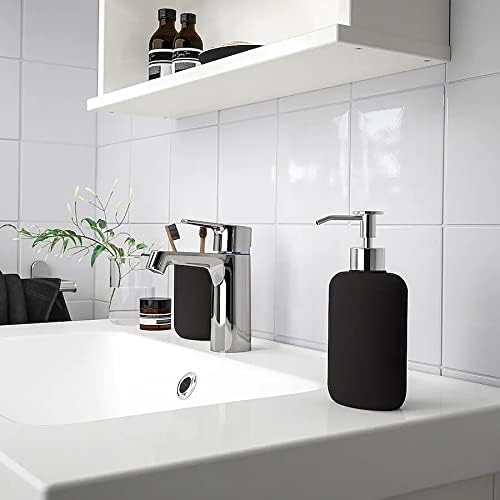 Seifenspender für Badezimmer, Küchenspüle, Schwarz, Ekoln (300 ml) Ikea