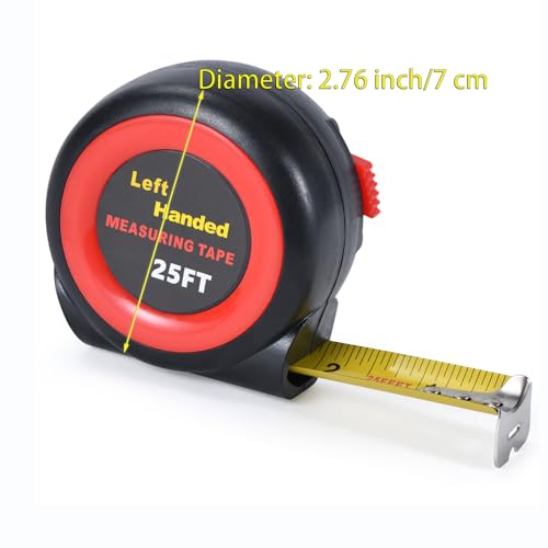 Cinta métrica para zurdos 25 ft con bloqueo automático miniatura 5