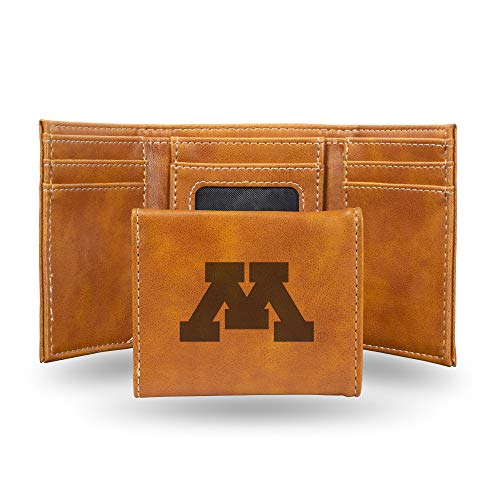 Image of Rico Industries NCAA Laser Engraved Trifold Laser Engraved Tri-Fold Wallet - Men's Accessory