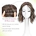 Ms Taj 11 Inch Short Wavy Hair Topper for Women with Thinning Hair, Synthetic Lightweight Breathable Hairpiece with 6.5