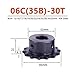 ULSDKLDY Tooth Roller Chain Sprocket 1pc 30 Teeth 06C 35B Industrial Drive Sprocket Wheel 30T 45# Steel Chain Gear(15mm (Keyway 5mm))