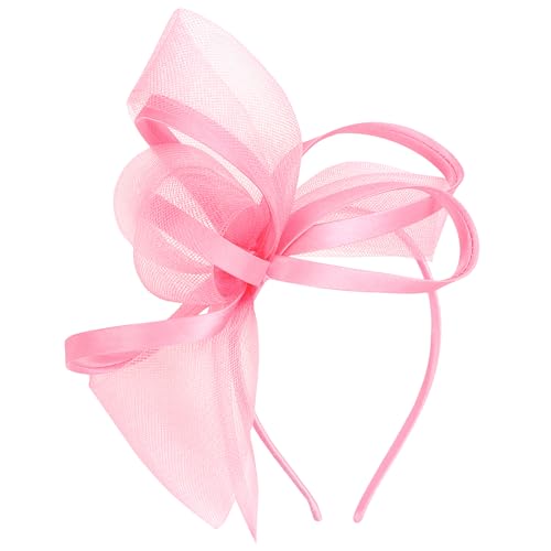 AMCAMI Fascinators Hats with Feather for Women 2025 Derby Hats Small Tea Party Hat with Headband