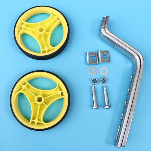 Ruedas de Entrenamiento para Bicicleta Holibanna con Soporte, para Bicicletas de 12 a 20 Pulgadas, Ruedas Auxiliares Silenciosas y Ajustables para Principiantes miniatura 6