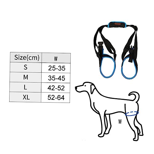 FRCOLOR 2 Unidades patas traseiras portáteis estilingue de cachorro suporte bicho de estimação cinto