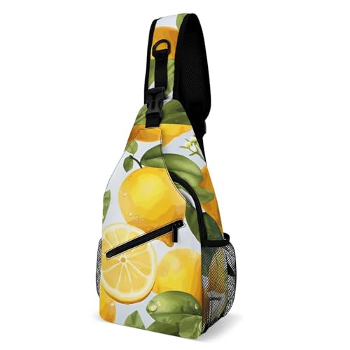 Bolso bandolera amarillo para hombro y pecho miniatura 1