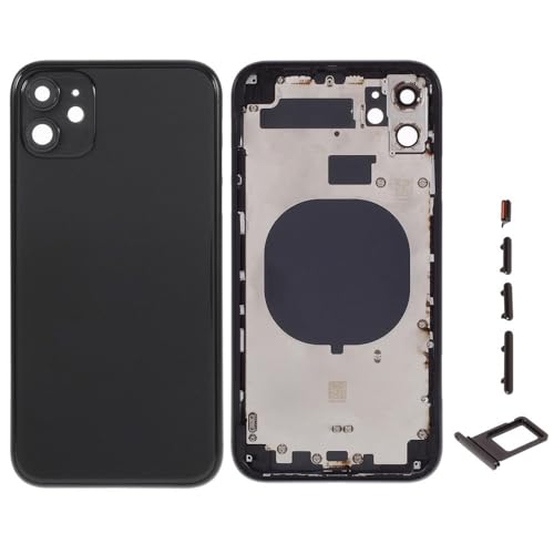 Chassis arriere iPhone 11 en vitre cassé ? Remplacez-le avec ce pack noir complet