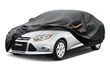 Kayme 7-warstwowy pokrowiec na samochód, wodoodporny, oddychający, dopasowany do Ford Focus Sedan (2010-2024), na zewnątrz, pełna osłona, słońce, deszcz, kurz, ochrona przed każdą pogodą. Wysyłka z