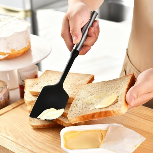 CQKEDMA 6PC Silicone Cooking Utensils Set with Magnetic Wall Mounted Holder, Heat Resistant Kitchen Utensils Set, Kitchen Gadgets Sets for Nonstick Cookware with Turner, Spoon, Spatula, Skimmer by CQKEDMA - Image 7