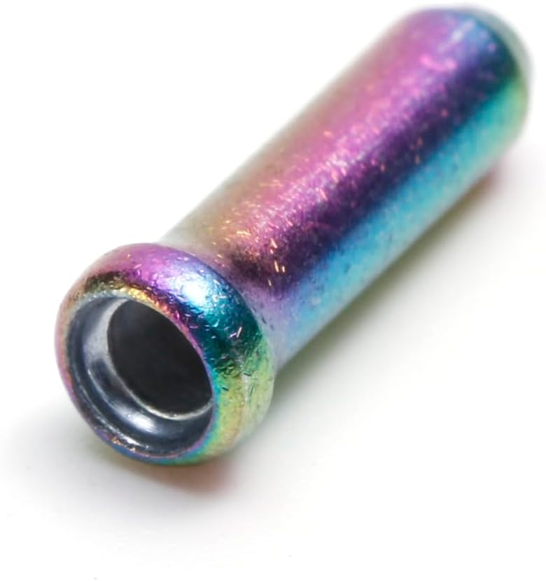 Bike Cable End Caps 120/240/500pcs Bike Wire End Caps Aluminum Alloy Color Brake Shifter Inner Cable Tips Replacement