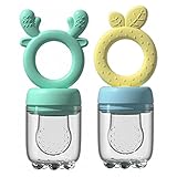 Material de calidad --- Material de silicona, ultra suave, cuida a tu bebé, no daña las encías, es fácil de limpiar, higiénico y 100% seguro para los bebés.