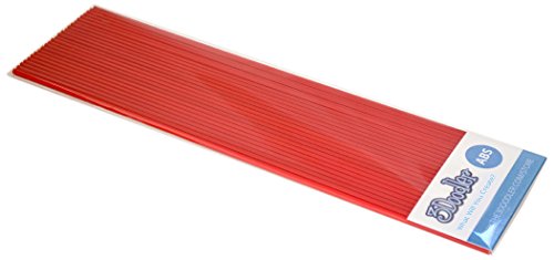 3Doodler Create ABS 3D Printing Filament Refill Pack (X25 Strands, Over 200'. of Extruded Plastics!) - Riding Hood Red