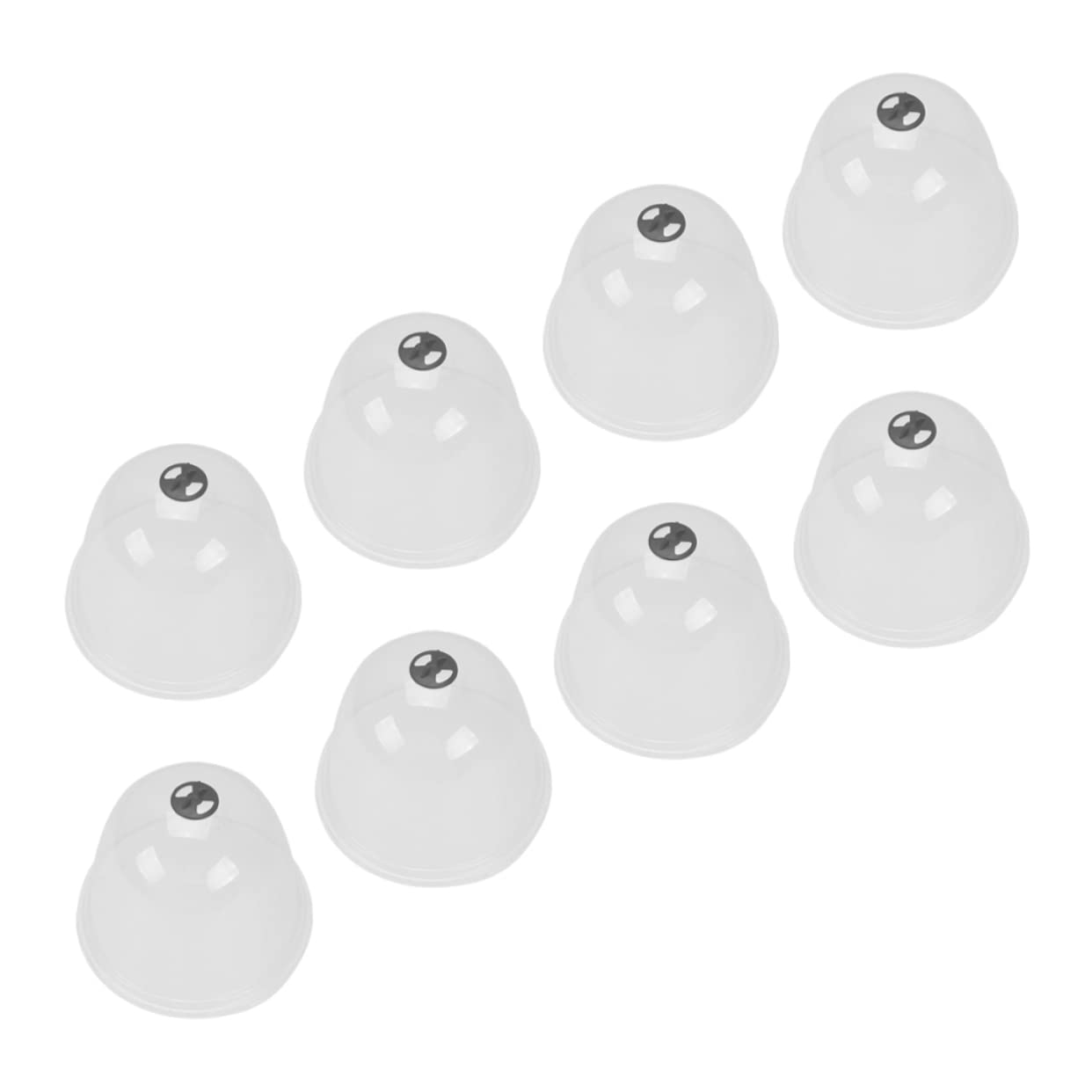 Toyvian 2 Ensembles Couverture D'étouffement des Plantes Petit Cloches De Jardin pour Plantes Cloche De Jardin Végétal Usine Depuis Plastique 8 Pièces * 2