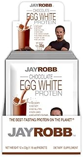 Jay Robb Chocolate Egg White Protein Powder, Low Carb, Keto, Vegetarian, Gluten Free