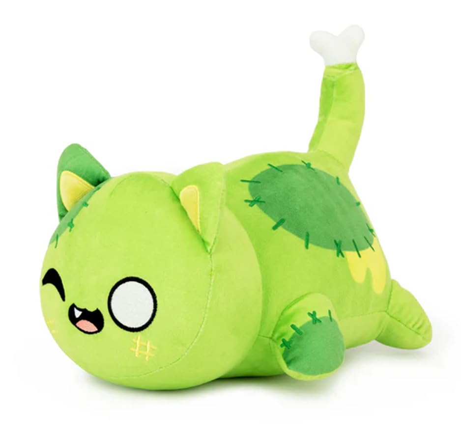 KOWSI Luminous Cat Plush Toys Blind Box Cat Plush Series-100% Polyester Embroidery Plush Pillow-Cute Popular Cat Plush Collectibles (Luminous Cat)