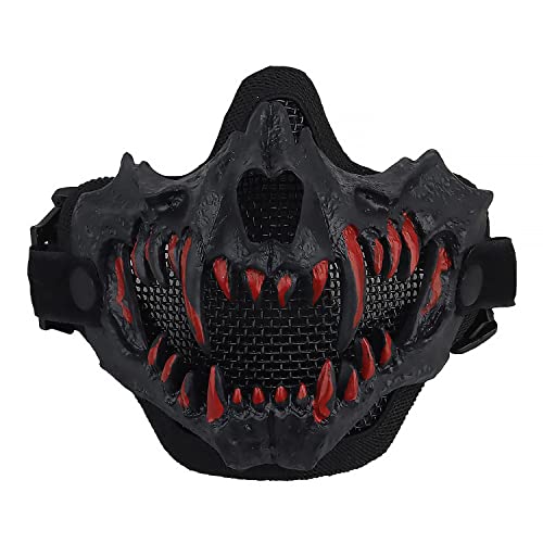 Yzpacc Airsoft Half Face Skull Masks Tactical Face Protection...