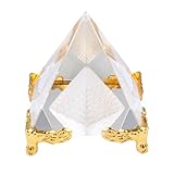 Decorazione per la casa: quando posizioniamo questa piramide nella nostra casa o nel nostro ufficio, il luogo viene purificato dal potere del cristallo e i difetti vastu sono che emette energia positiva intorno a te, statuina di piramidi