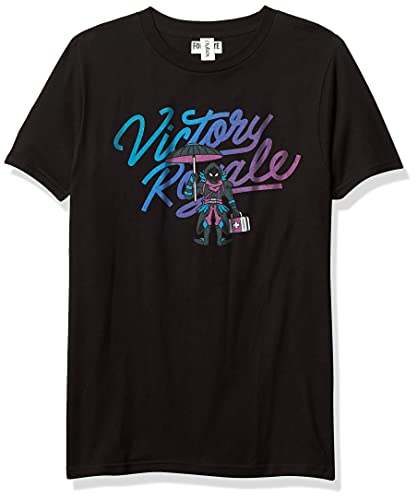 T-shirt Fortnite Victory Royale noir idéal pour le collège et le gaming