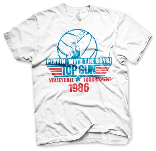 T-Shirt Top Gun Volleyball Tournament Homme Idéal pour l'Été et le Sport