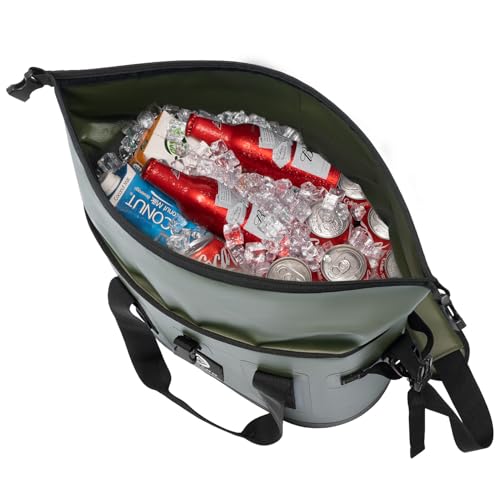 Image of Vogano 40 Can Soft Cooler Bag - Insulated Leak-Proof Large Cooler Bag with Roll-Top Waterproof Seal | Portable Ice Chest for Camping, Beach, Travel, Picnics | 24HR Cold Retention
