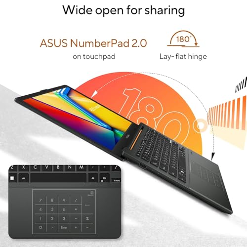 Image of ASUS Vivobook Go 14, AMD Ryzen 5 7520U, 16GB RAM, 512GB SSD, FHD 14 inch, Windows 11, Office Home 2024, M365 Basic (1Year)*, Black, 1.38kg, E1404FA-EB2542WS, AMD Radeon iGPU, 42WHrs, Thin & Light Laptop