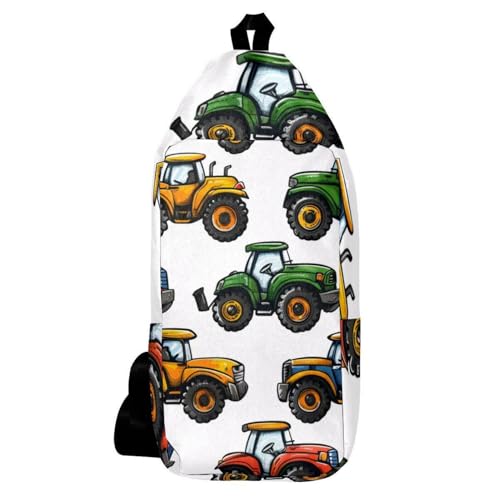 Sac à bandoulière pour voyage et randonnée au motif tracteur | Idéal pour vos sorties en plein air