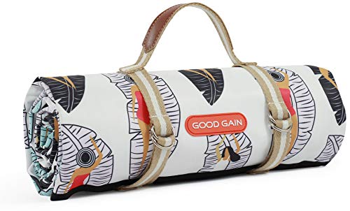 Good Gain Picnic Blanket Waterproof, Beach Blanket Portable with Carry Strap Outdoor Camping