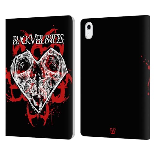 Étui en cuir Black Veil Brides iPad Air 11 protection premium Coeur De Crâne