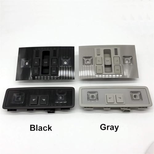 Car Reading Light Sunroof Switch for VW Golf 7 7.5 GTI,Car Interior Overhead Console Dome Light Reading Lamp Sunroof Switch Parts.,A-Black(Normal/A-Black)