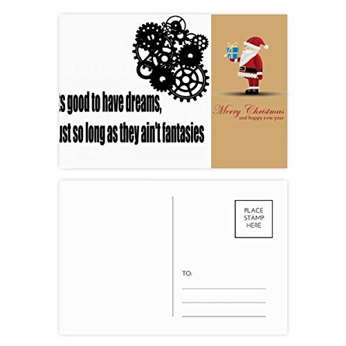 Cartes postales citation rêve et réalité : lot de 20 cartes inspirantes pour correspondance