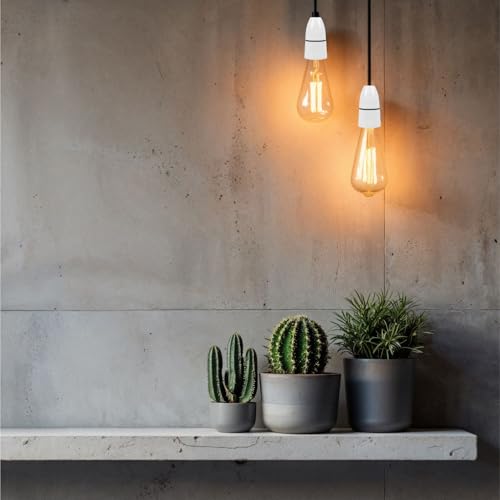 Ceiling Lamp Holder – High Temperature Resistant Bayonet Batten Light Bulb Socket, Ideal for Bathrooms & Confined Spaces – White. - Image 3